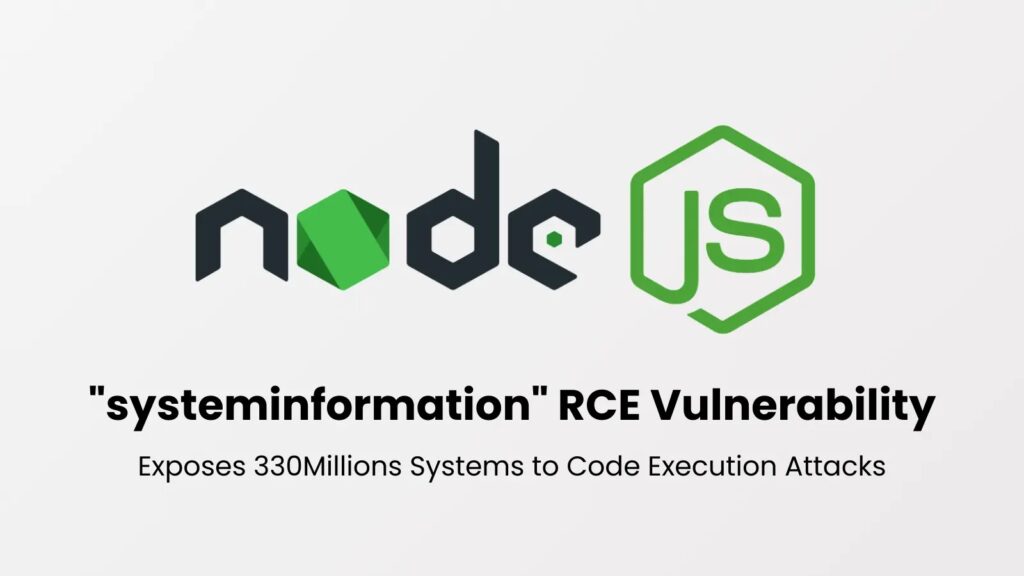 Ranjivost Node.js “systeminformation” izlaže milione sistema RCE napadima-Kiber.ba