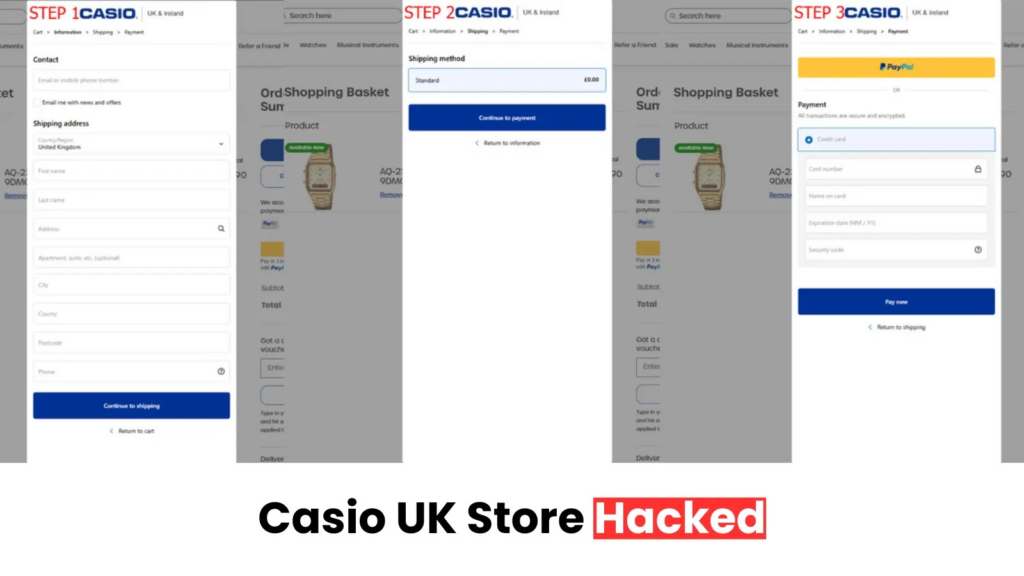 Casio UK web prodavnica hakovana radi ubacivanja skripti za krađu podataka o kreditnim karticama kupaca-Kiber.ba